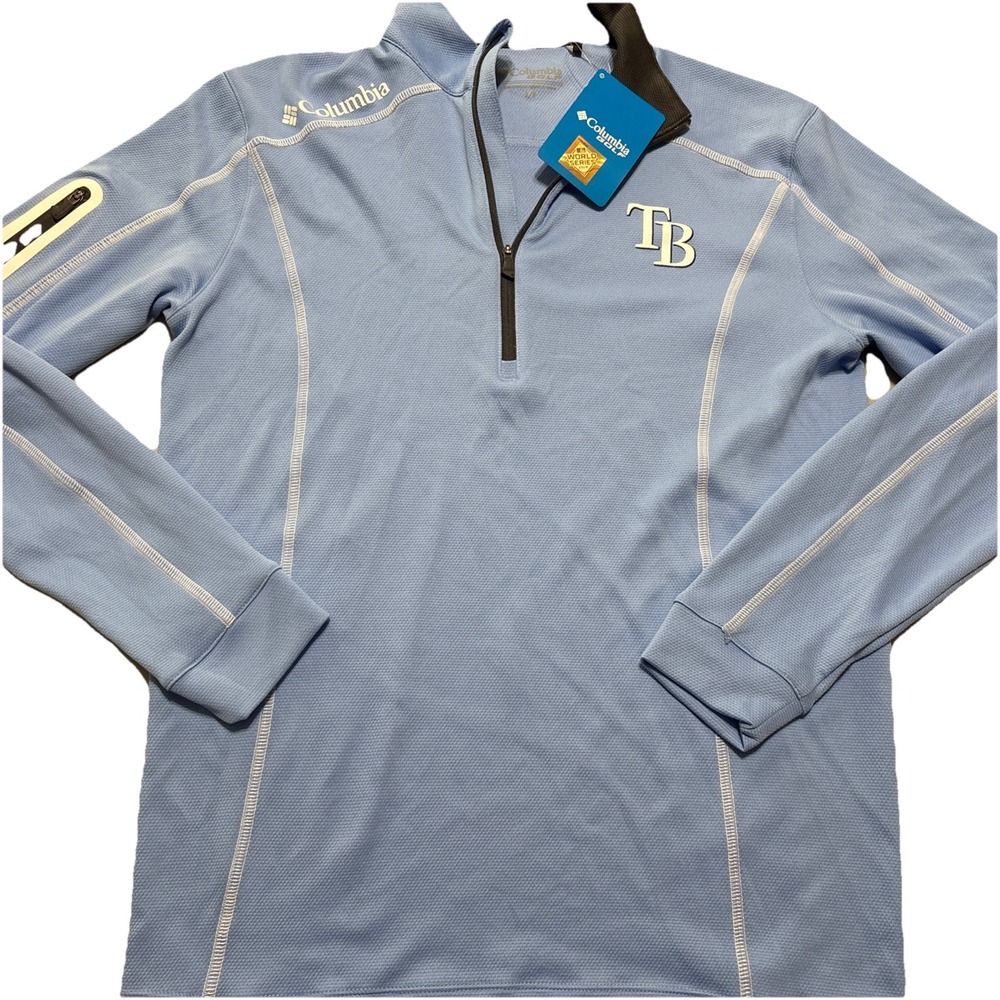 Columbia Golf OMNI-WICK Shotgun Tampa Bay Rays 1/4 Quarter Zip, MLB, Men's Sz S